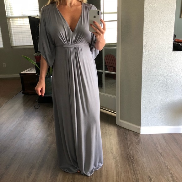 🚫SOLD | Dusty Blue-Grey Maxi - Picture 5 of 7